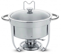 Rechaud redondo inox banho maria 7lts