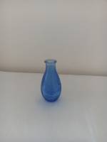 Garrafa de vidro azul royal