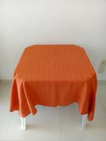 Toalha quadrada 1,40m laranja rustico