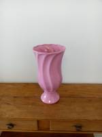 Vaso porcelana ondulado rosa chiclete G